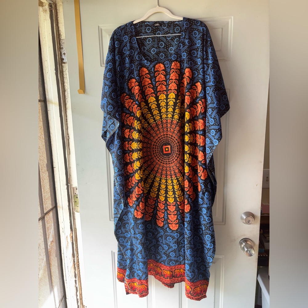 NF boho mandala print caftan Free Size